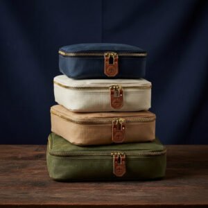 Waxed Canvas Packing Cubes — Set of 4 by Miles High Supplies