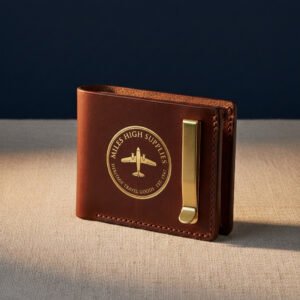 Saddle Leather Bifold Wallet by Miles High Supplies
